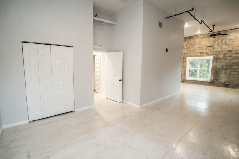 Bootlegger Flats interior living area and entry