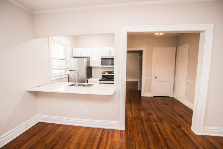 Kansas Flats interior apartment kitchen