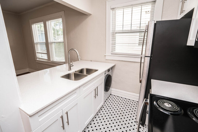 Kansas Flats interior apartment kitchen