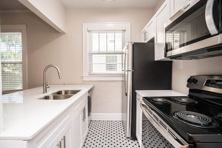 Kansas Flats interior apartment kitchen