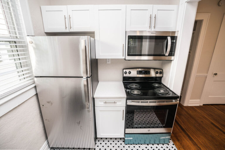 Kansas Flats interior apartment kitchen